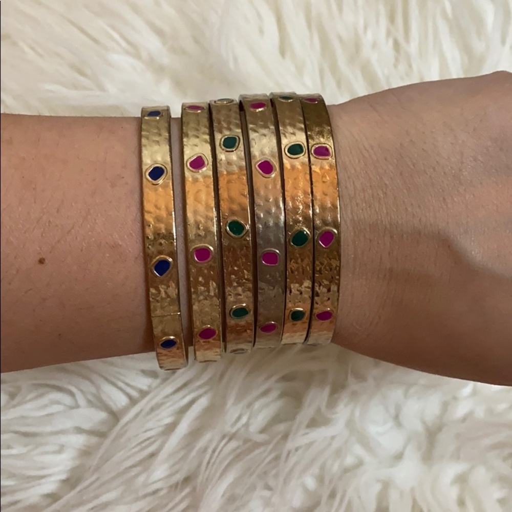 Express gold 6 piece bangle set